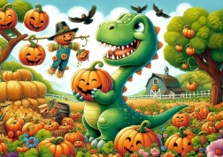 Puzzle Roztomilý Dinosaurus 50 dielikov
