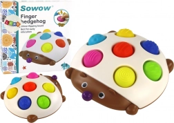 Sensorická zábavná Montessori doska ježko