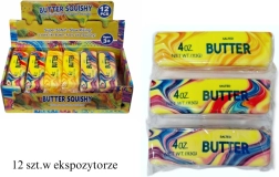 Antistresový mačkací gniotek v tvare kocky masla - 1 kus