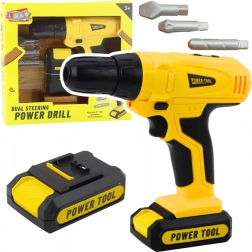 Detská akumulátorová vŕtačka a skrutkovač s vymeniteľnými nadstavcami