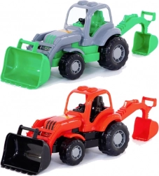 Plastový traktor–bager 28 cm