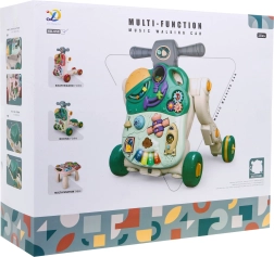 Interaktívna detská hračka 5v1 – chodítko, odrážadlo, kolobežka, aktivitný stolík a senzorická tabuľa (18+ mesiacov)