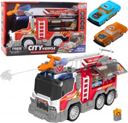 Hasičské auto so svetlami, zvukmi a funkčným vodným delom