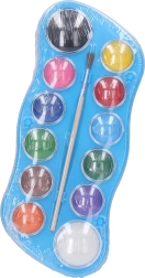 Vodové farby - sada 12 farieb + štetec