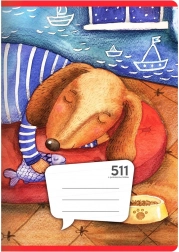 Zošit A5, 10 listov – linajkový s pomocnou linajkou