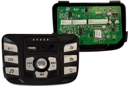 Panel hudby pre vozidlo na akumulátor