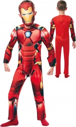 Detský kostým MARVEL Iron Man 122–128 cm (7–8 rokov) s maskou