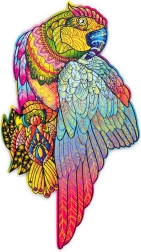 Drevené puzzle Papagáj