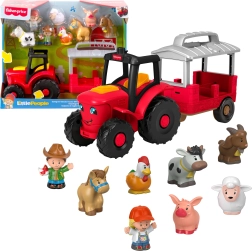 Fisher-Price Little People traktor starostlivosť o zvieratká – interaktívny set s figúrkami