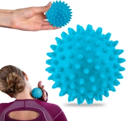 Masážna a fitness loptička 7,5 cm – modrá