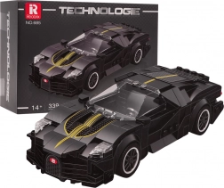 stavebnica auto supersport čierny 339 dielikov