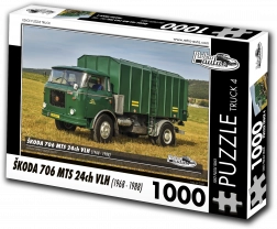 Puzzle RETRO-AUTA TRUCK Škoda 706 MTS 24ch VLH 1000 dielikov