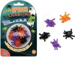 Lepkaví silikónoví pavúci 3 cm – sada 12 ks