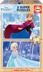 Drevené puzzle FROZEN 2 × 25 dielikov EDUCA