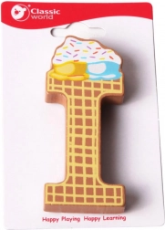 Drevené písmeno I Classic World