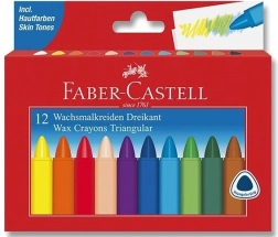 Trojhranné voskovky 12 ks FABER-CASTELL