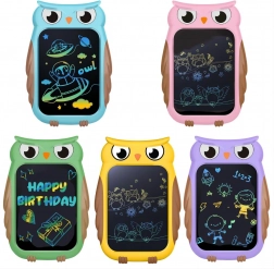 Detský LCD tablet na kreslenie Sova 8,5" s farebným displejom a stylusom