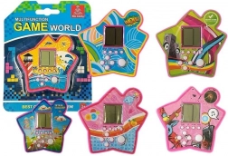 Vrecková elektronická hra tetris – ružová hviezda