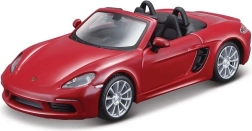 Bburago 1:32 - Porsche 718 Boxster - Tmavočervená, Žltá