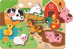 Vkladacie puzzle Farma pre deti od 2Kids Toys