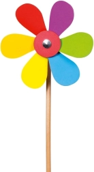 drevený veterník kvetina