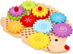 Drevený ježko so ozubenými kolieskami LELIN