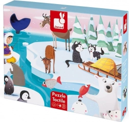 JANOD hmatové puzzle život na ľade, 20 dielikov