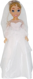 Bábika nevesta 80 cm v elegantných svadobných šatách