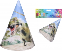 Párty klobúčiky DINO 15 cm, 6 kusov