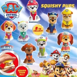Labková patrola squishy v kapsule - 1 kus