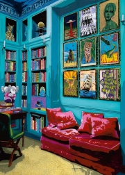 Puzzle Izba s červenou pohovkou 1000 dielikov