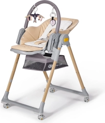 Jedálenská stolička a ležadlo 2v1 KINDERKRAFT Lastree Wood Premium