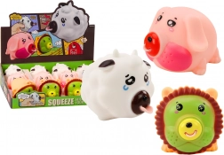 Zvieracie kolienko Lev Prasa Krava Antistresová mäkká figúrka MIX