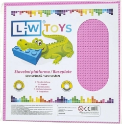 Stavebná podložka 50 × 50 bodov ružová