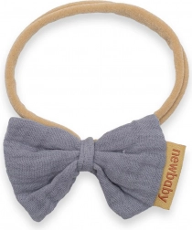 Čelenka pre bábätká z mušelínu New Baby, sivá