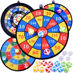 Sada 4 terčov s loptičkami na suchý zips (36 cm)