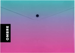 Obálka s patentným gombíkom A4 ombré ružová