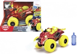 Dickie Toys Fire Monster – detský monster truck so svetlami, zvukmi a parou 25 cm