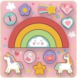 Balančné puzzle Jednorožec 2 v 1