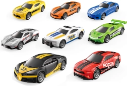 Sada 4 ks Závodných Autíčok na Spätné Natiahnutie 7 cm