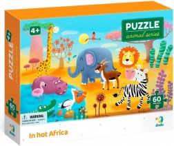 dodo puzzle zvieratá: horúčava v Afrike, 60 dielikov