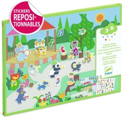 Djeco nálepkové tvorenie hudobníci