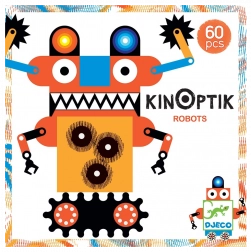 DJECO Magnetické puzzle Kinoptik Roboti