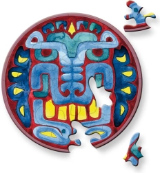 Okrúhle puzzle CURIOSI Picoli – maska, 33 dielikov