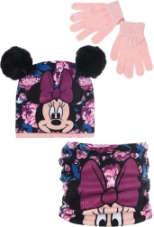 Minnie čiapka, nákrčník a rukavice