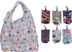 Skladacia látková taška s karabínou