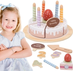 Viga drevená narodeninová torta na krájanie