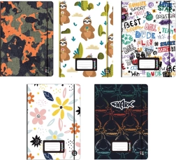 Zošit Oxybook A5 40 listov s farebnými motívmi