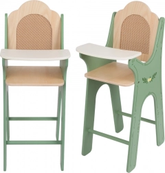 Drevená stolička Vintage pre bábiky