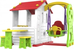 Detský záhradný domček 3v1 červená strecha